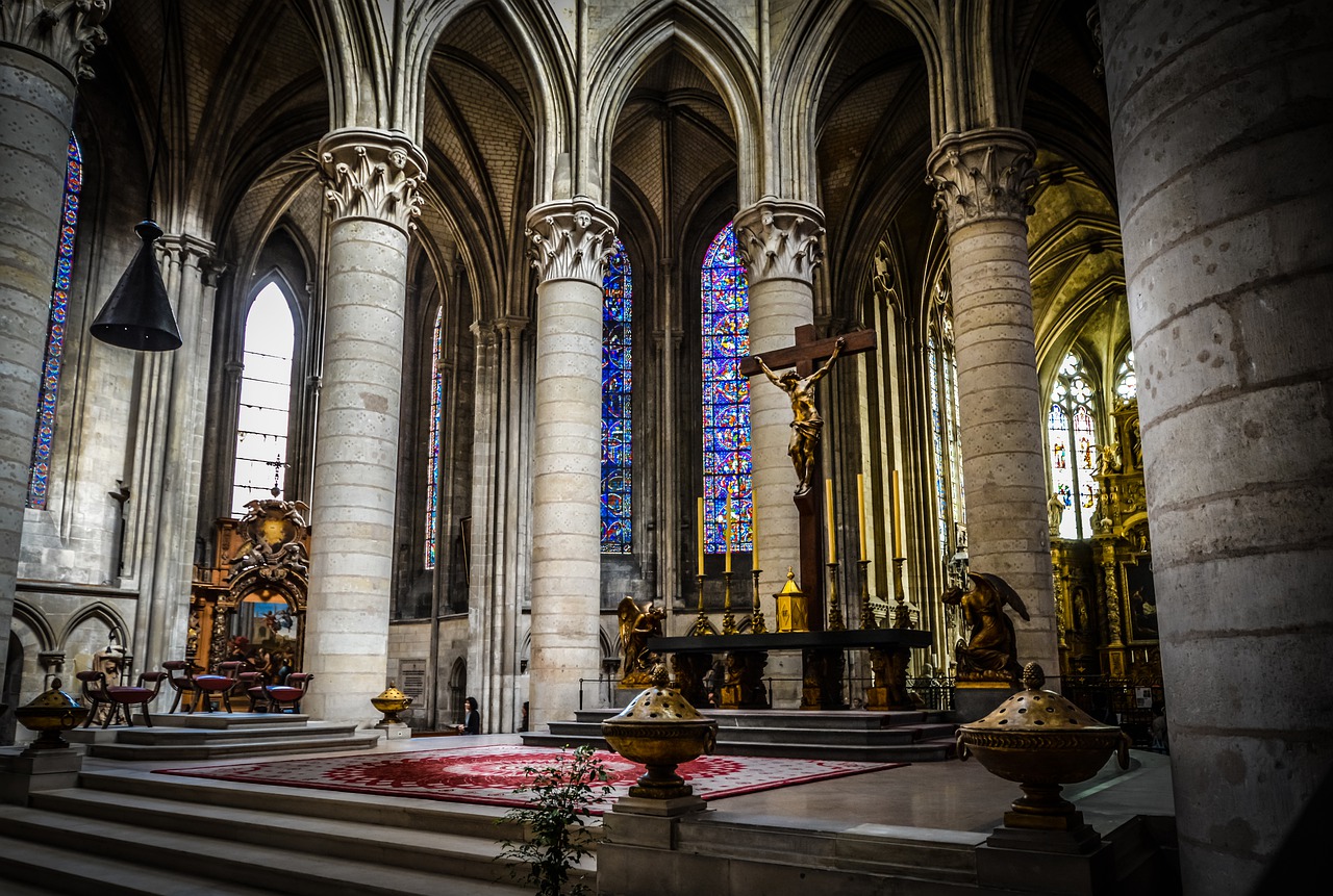 Bažnyčia, Architektūra, Katedra, Religija, Kelionė, Interjeras, Altorius, Koplyčia, Bažnyčios Interjeras, Rouen
