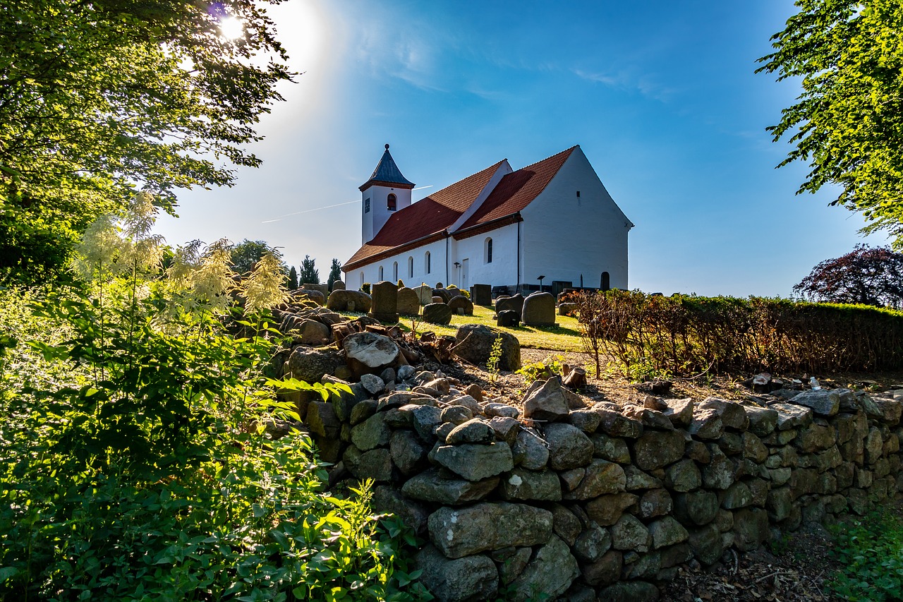 Bažnyčia,  Paminklas,  Kapinės,  Akmuo Užtvanka,  Architektūra,  Mėlynas Dangus,  Religija,  Tikėjimas,  Thorning, Nemokamos Nuotraukos