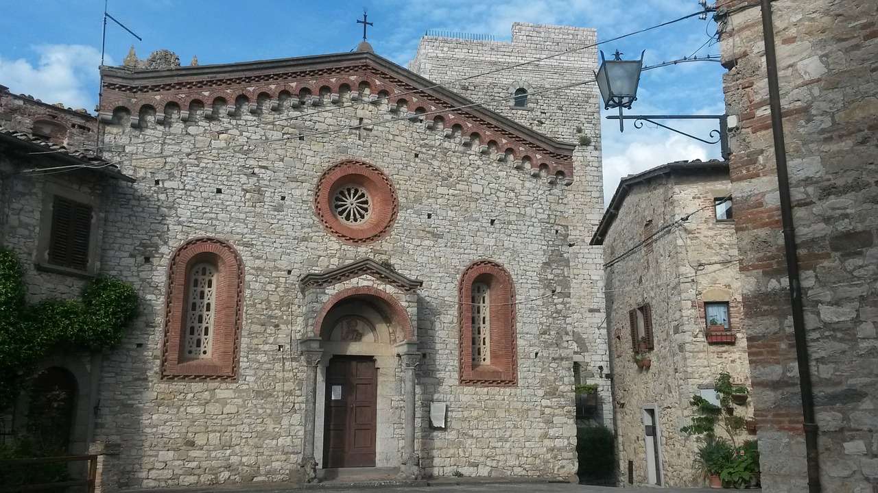 Bažnyčia, Vertine, Chianti, Italy, Istorija, Nemokamos Nuotraukos,  Nemokama Licenzija