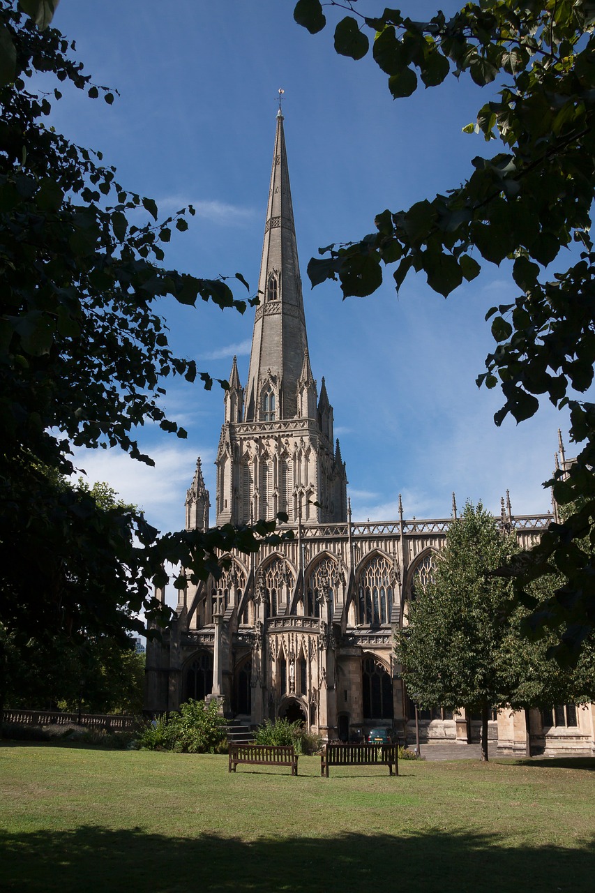 Bažnyčia, Šventoji Marija, Redcliffe, Bristolis, Anglija, Tracery, Gotika, Menas, Pastatas, Architektūra