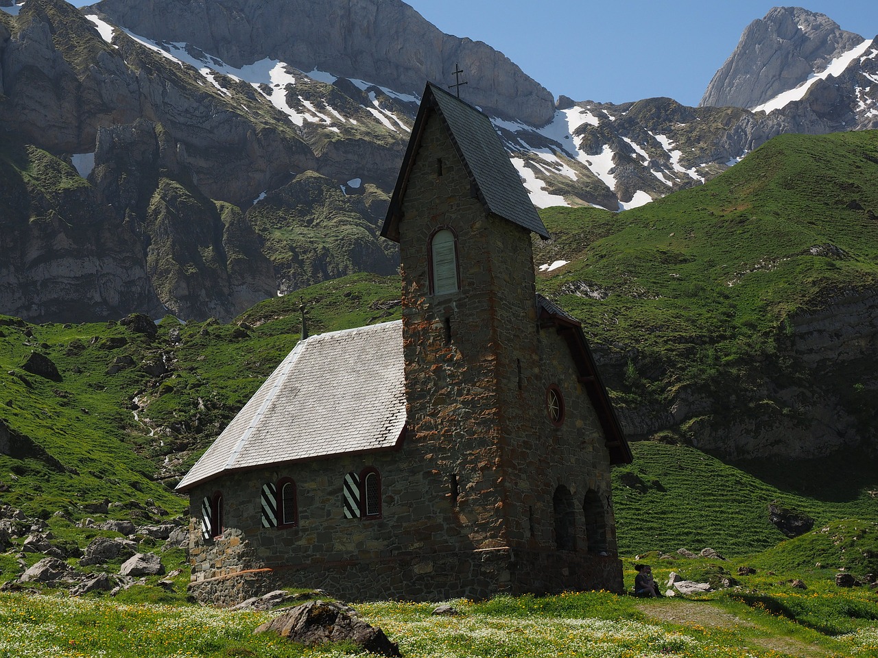 Bažnyčia, Koplyčia, Meglisalp, Alm, Alpių Kaimas, Appenzell, Vidausrhoden, Alpsteino Regionas, Kelionės Tikslas, Namai