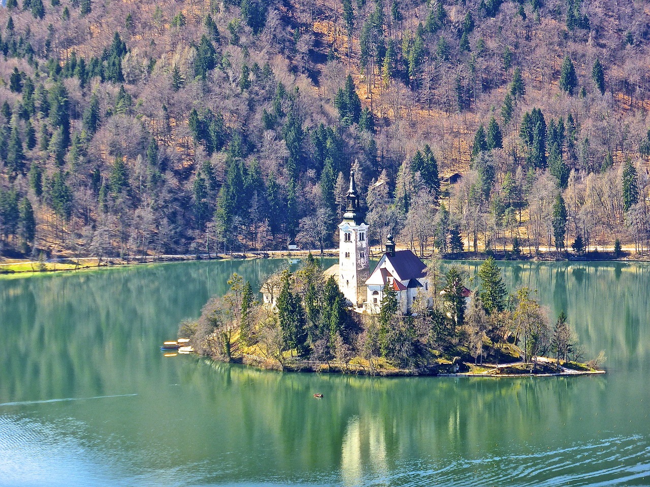 Bažnyčia, Sala, Bled, Ežeras, Nemokamos Nuotraukos,  Nemokama Licenzija