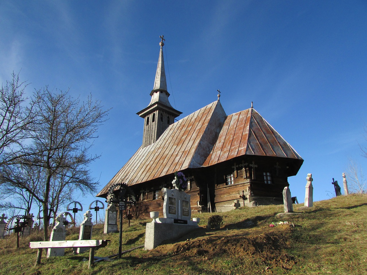 Bažnyčia, Transilvanija, Romanija, Mediena, Kapinės, Ortodoksas, Nuotraukos, Bihoras, Valea De Jos, Nemokamos Nuotraukos