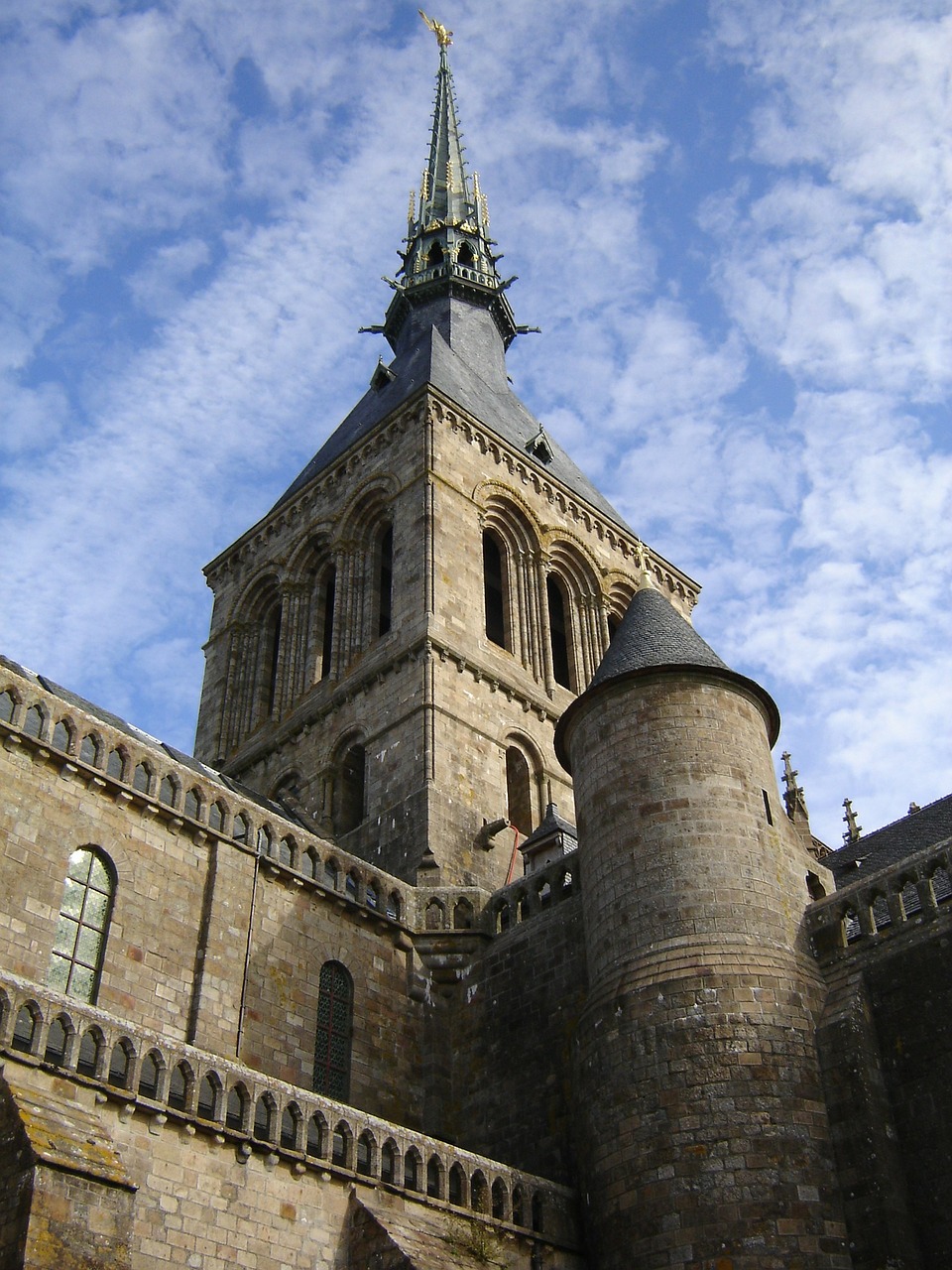 Bažnyčia, Bokštas, Spire, Le Mont Saint Michel, Normandija, France, Nemokamos Nuotraukos,  Nemokama Licenzija