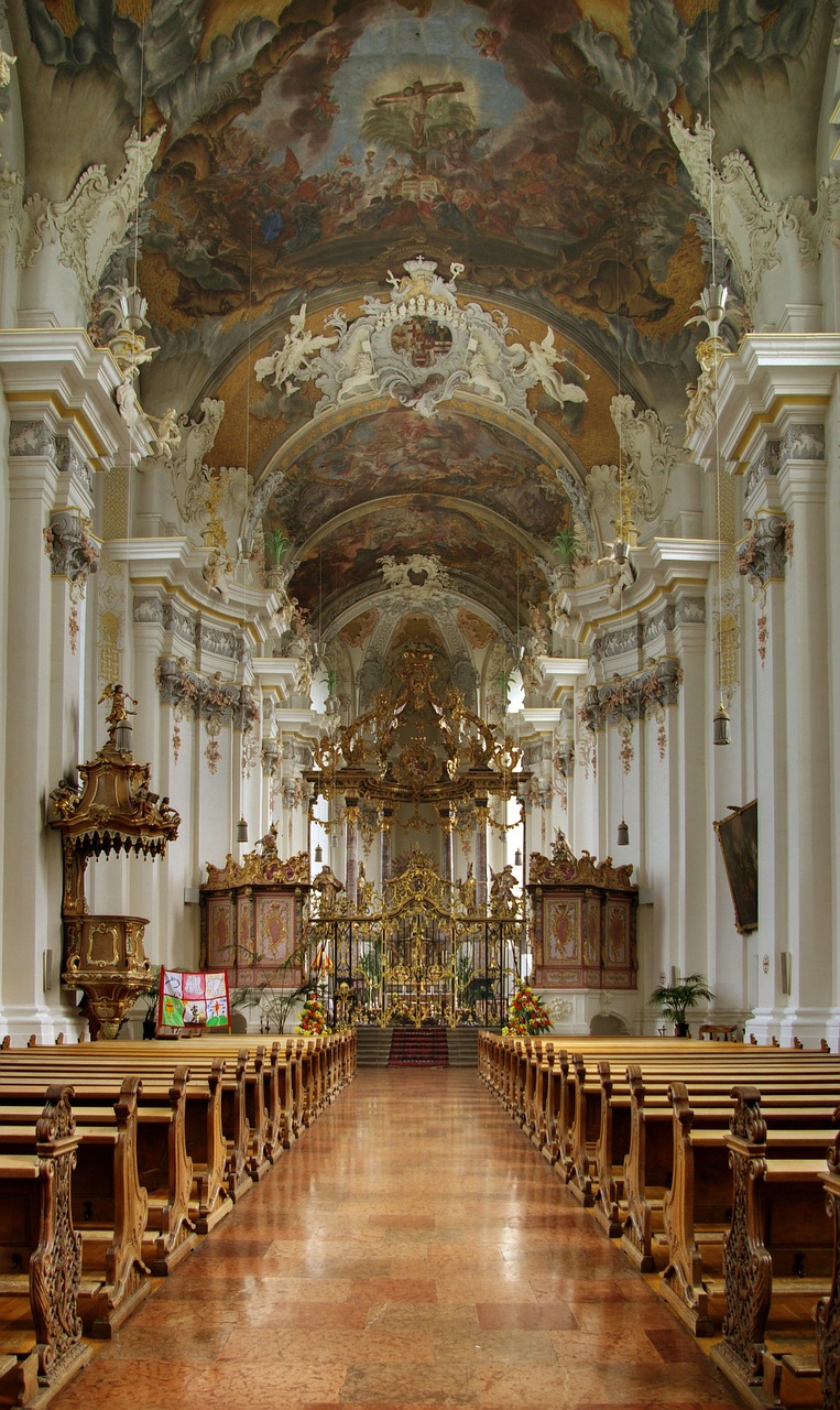 Bažnyčia, Barokas, Parapijos Bažnyčia, Saint Paulin, St Paulin, Trier, Vokietija, Nave, Bažnyčios Pews, Melstis