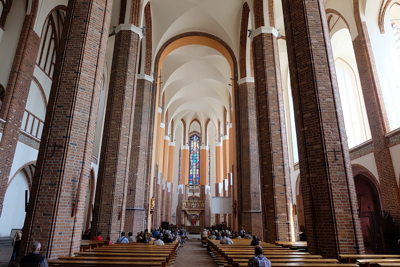 Bažnyčia, Stettin, Melstis, Altorius, Tikėjimas, Religija, Bažnyčios Pews, Nave, Malda, Tylus