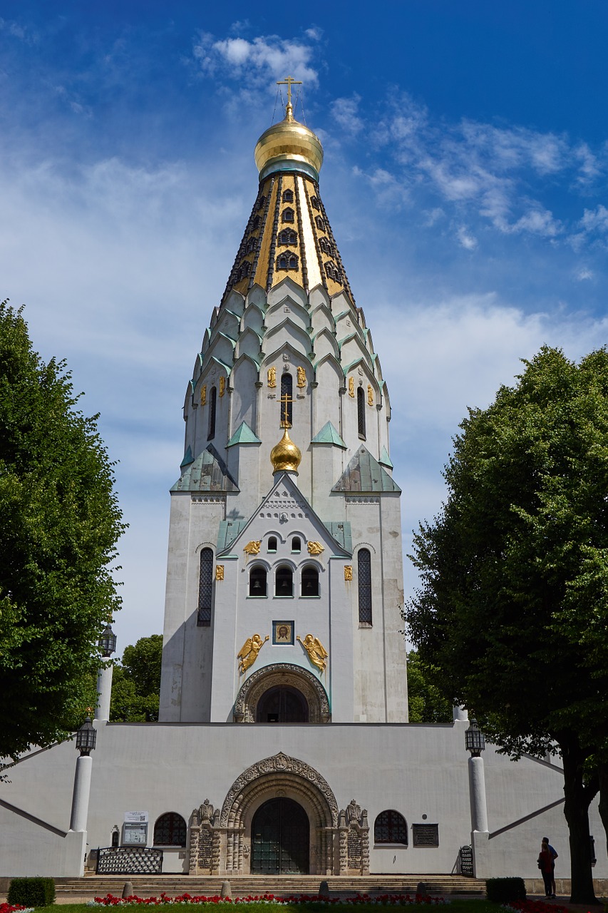 Bažnyčia,  Ortodoksas,  Leipcigas,  Rusų Ortodoksų Bažnyčia,  Religija,  Kupolas,  Ortodoksų Bažnyčia,  Garbinimas,  Pastatas,  Bokštas