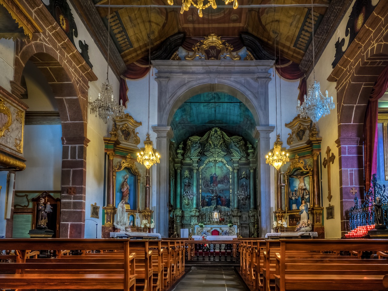 Bažnyčia Madeira, Hdr, Funchal, Nemokamos Nuotraukos,  Nemokama Licenzija