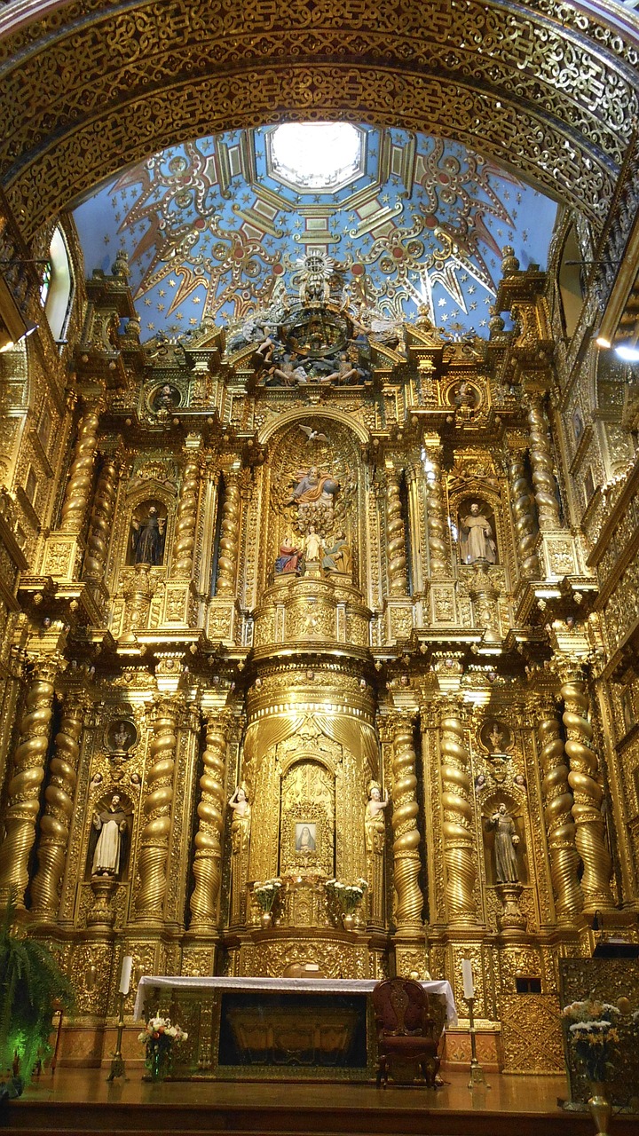 Jėzaus Visuomenės Bažnyčia, Quito, Ecuador, Katedra, Bažnyčia, Gotika, Žinomas, Paminklas, Senas, Viduramžių