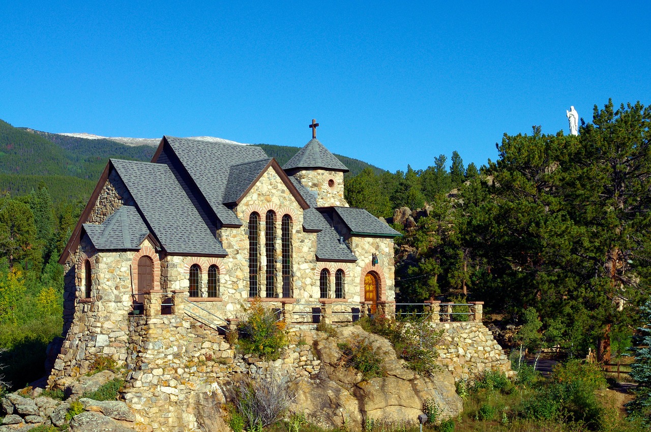 Bažnyčia Ant Uolos,  Saint Malo,  Malo,  Bažnyčia,  Koplyčia,  Estes,  Parkas,  Akmuo,  Rokas,  St Malo