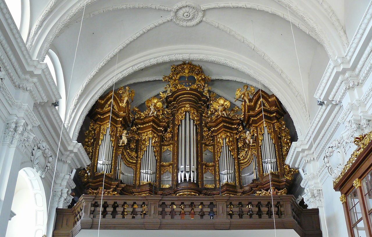 Bažnytinis Organas, Organas, Bažnyčia, Bamberg, Organų Švilpukas, Instrumentas, Svilpukas, Bažnytinė Muzika, Architektūra, Barokas