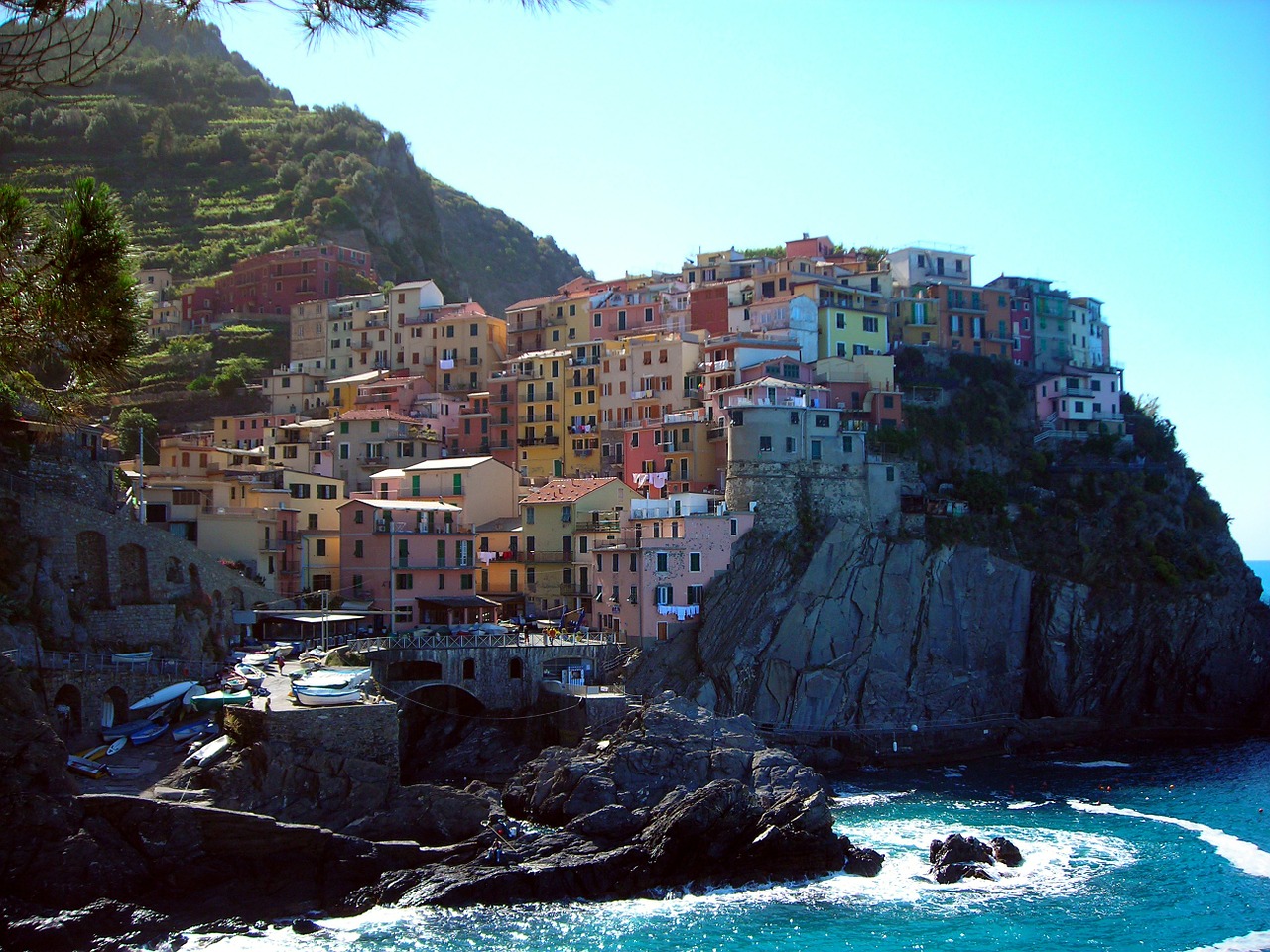 Cinque Terre, Spalvinga, Miestas, Italy, Kranto, Valtys, Viduržemio Jūros, Azure, Nemokamos Nuotraukos,  Nemokama Licenzija