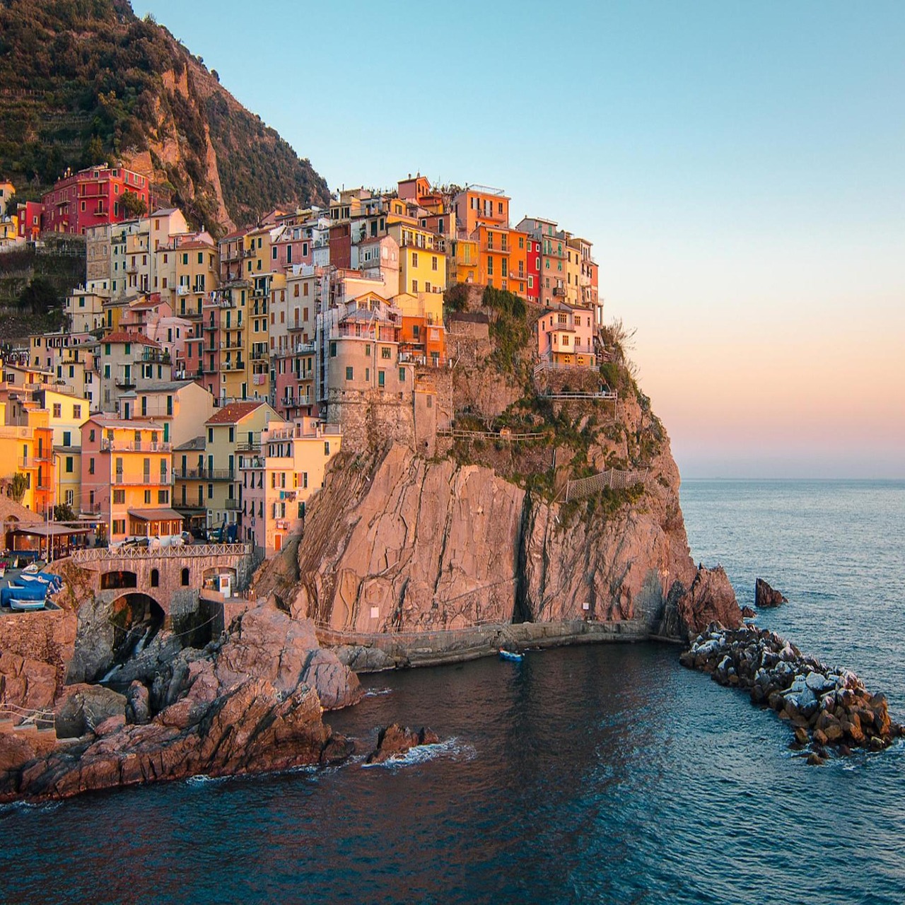 Cinque Terre, Italy, Kranto, Jūra, Šventė, Spalvinga, Vanduo, Rokas, Namai, Azure