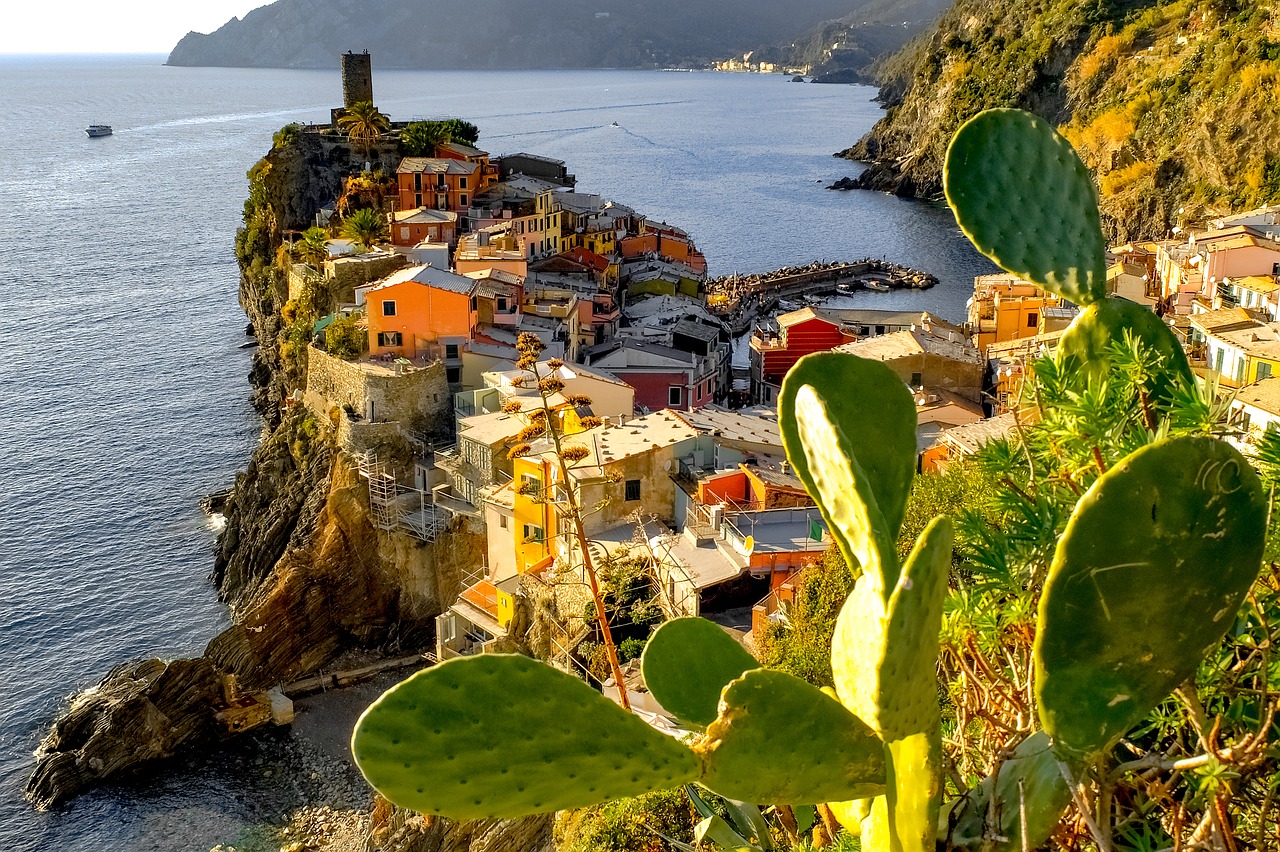 Cinque Terre, Vernazza, Kaimas, Viduržemio Jūros, Kranto, Jūros Dugnas, Kraštovaizdis, Ligurija, Italy, Jūra