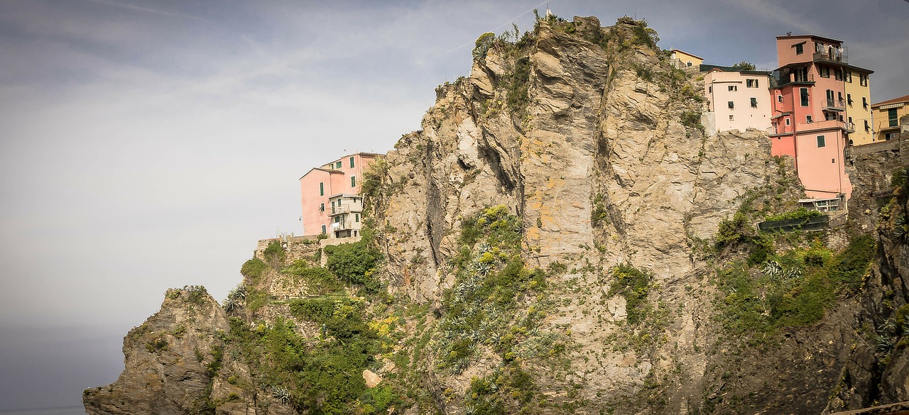 Cinque Terre, Italy, Gamta, Amalfi Pakrantė, Pakrantė, Architektūra, Pastatai, Akmenys, Uolos, Nemokamos Nuotraukos