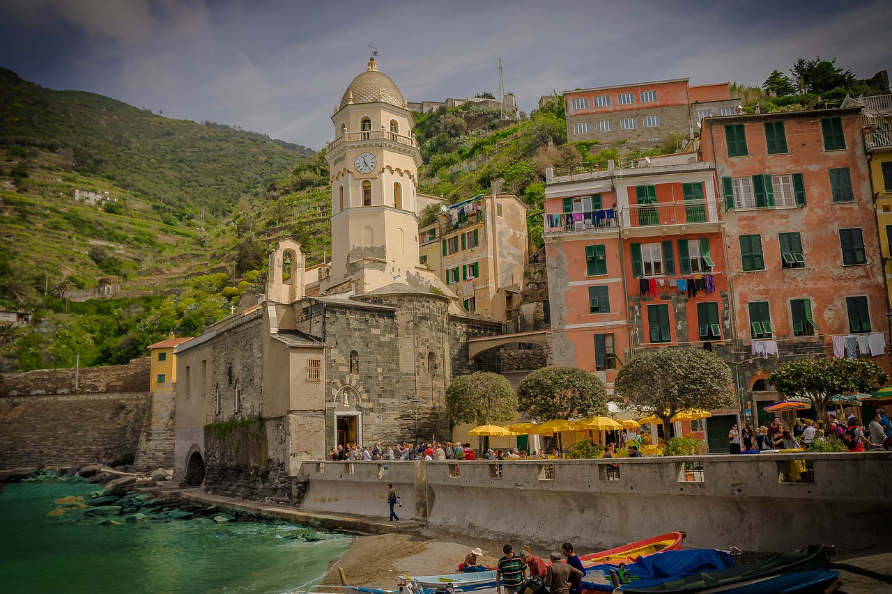 Cinque Terre, Italy, Papludimys, Amalfi Pakrantė, Architektūra, Pastatai, Pajūryje, Gamta, Pakrantė, Akmenys