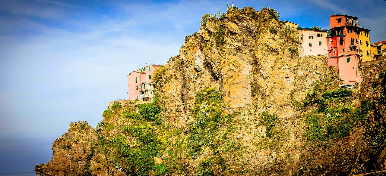 Cinque Terre, Italy, Uolos, Amalfi Pakrantė, Kranto, Gamta, Pajūryje, Akmenys, Vaizdingas, Kranto Linija