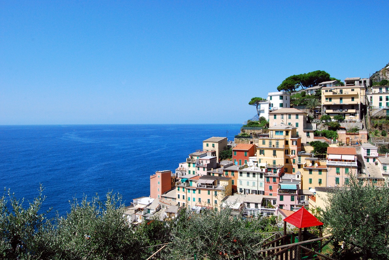 Cinque Terre, Riomaggiore, Ligurija, Italy, Jūra, Šalis, Kraštovaizdis, Vanduo, Nemokamos Nuotraukos,  Nemokama Licenzija