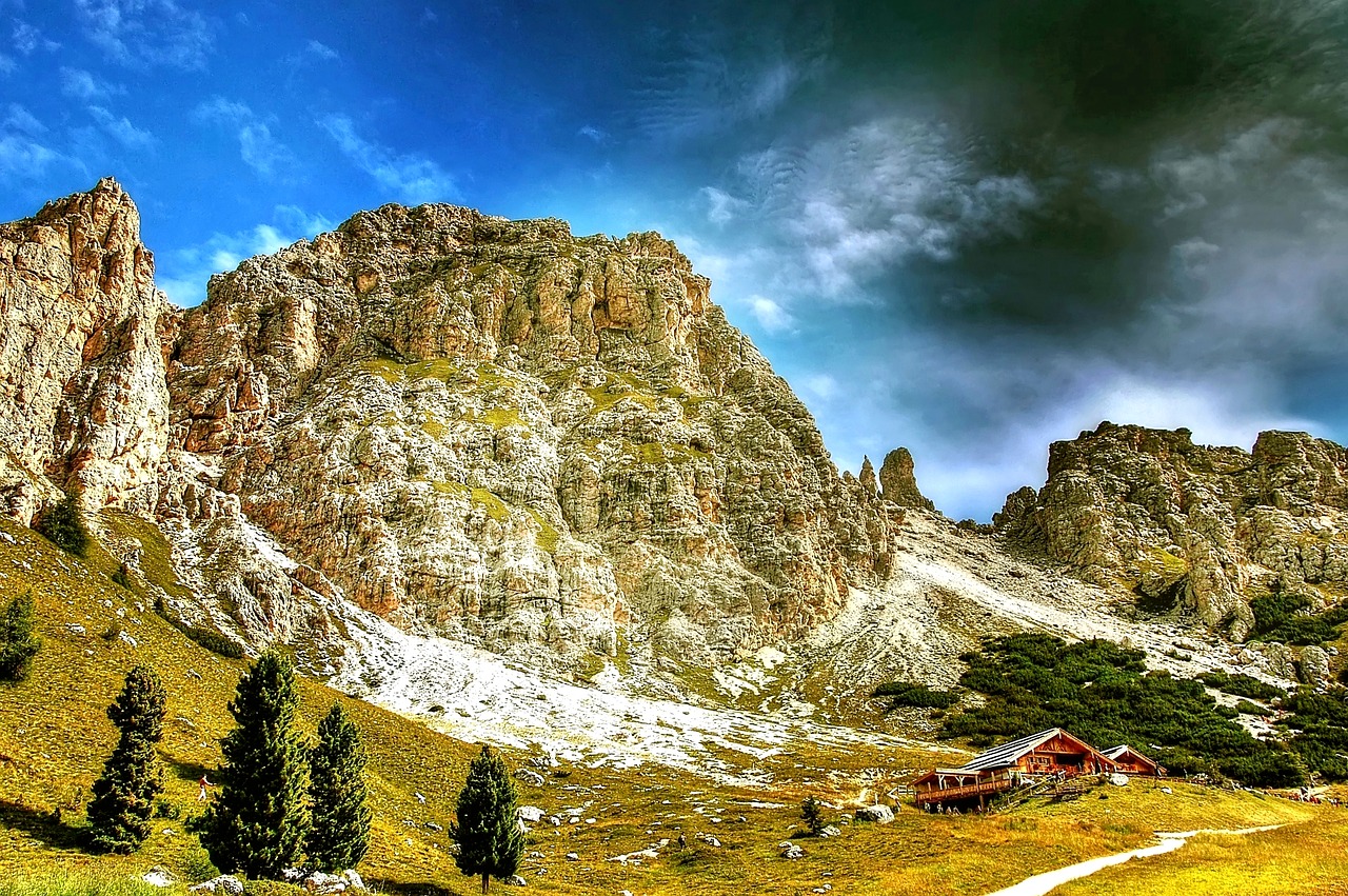 Cir Patarimai, Dolomitai, Alpių, Gamta, Italy, South Tyrol, Kalnai, Val Gardena Jungas, Rokas, Kraštovaizdis