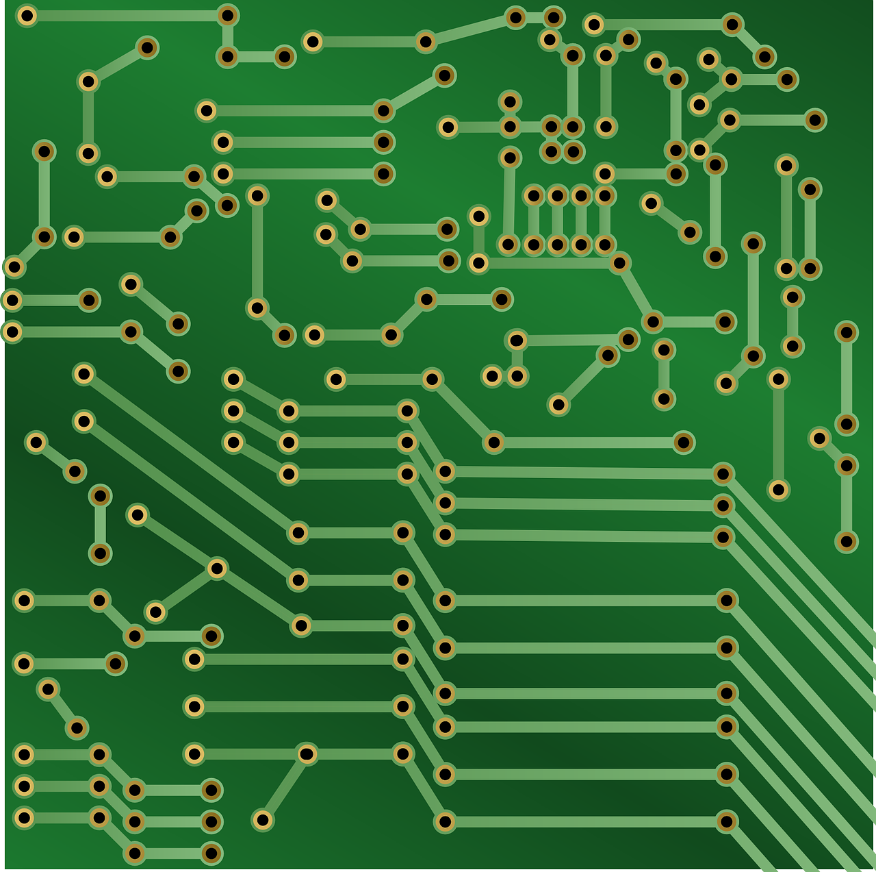 Grandinė, Lenta, Elektroninis, Spausdintinė Plokštė, Pcb, Prisijungti, Elektroniniai Komponentai, Laidūs Takeliai, Takelius, Nemokama Vektorinė Grafika