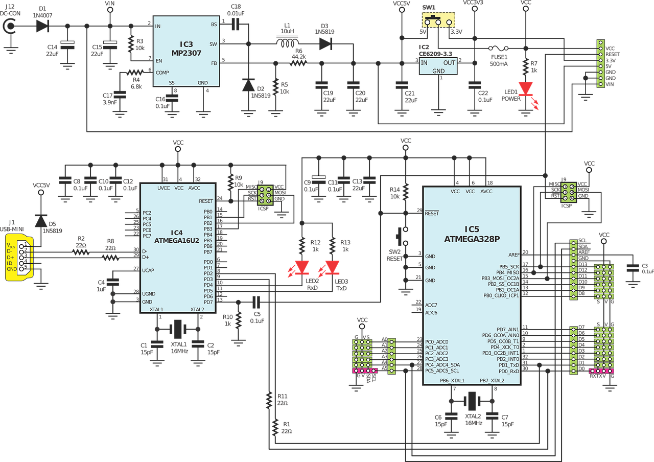 Grandinės, Elektronika, Atmel, Atmega328, Arduino, Arduino Uno, Uno, Mikrokontroleris, Kontrolė, Lenta