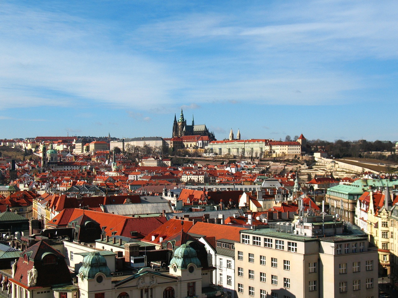 Miestas, Prague, Panorama, Senamiestis, Pilis, Čekijos Respublika, Vaizdas, Architektūra, Istorija, Nemokamos Nuotraukos