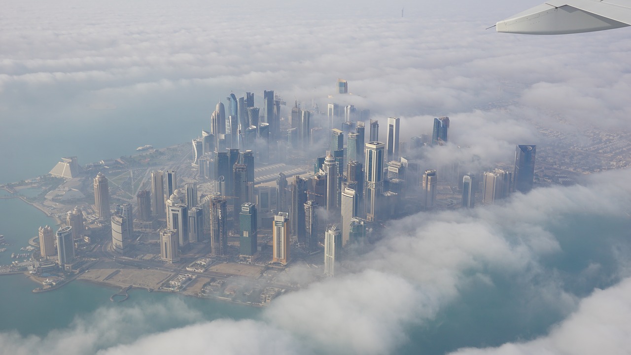 Miestas, Dangoraižis, Debesys, Doha, Nemokamos Nuotraukos,  Nemokama Licenzija