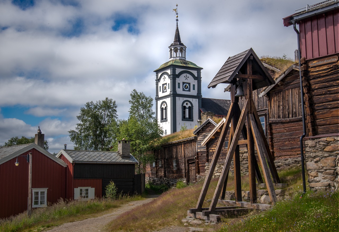 Miestas, Røros, Bažnyčia, Spiers, Senas, Kaimas, Norvegija, Nemokamos Nuotraukos,  Nemokama Licenzija