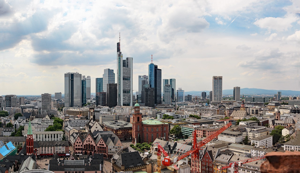 Miestas, Dangoraižis, Frankfurtas, Panorama, Architektūra, Didelis Miestas, Pastatas, Panorama, Dangoraižiai, Nemokamos Nuotraukos