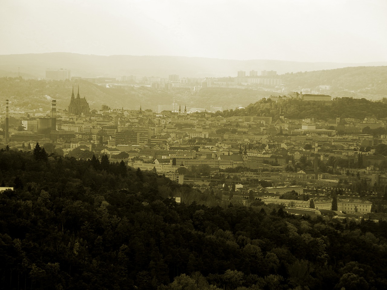 Miestas, Panorama, Brno Čekijos Respublika, Nemokamos Nuotraukos,  Nemokama Licenzija