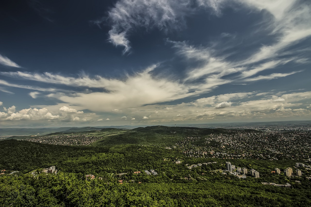 Miestas, Debesys, Kraštovaizdis, Gamta, Dangus, Medžiai, Nemokamos Nuotraukos,  Nemokama Licenzija