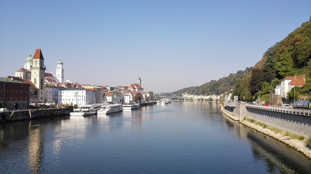 Miestas, Upė, Passau, Bavarija, Istoriškai, Vanduo, Vasara, Nemokamos Nuotraukos,  Nemokama Licenzija