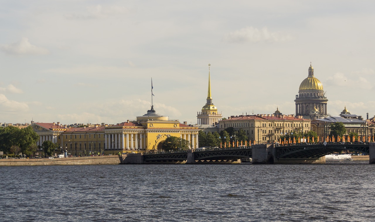 Miestas, Neva, Sankt Peterburgo Rusija, Rusija, Upė, Aiški Diena, Gražus Vaizdas, Mėgstamiausias Miestas, Architektūra, Vanduo