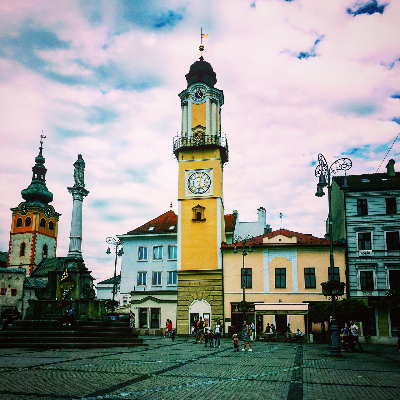 Miestas, Slovakija, Bokštas, Dangus, Kvadratas, Architektūra, Pastatas, Eksterjeras, Europietis, Bažnyčia