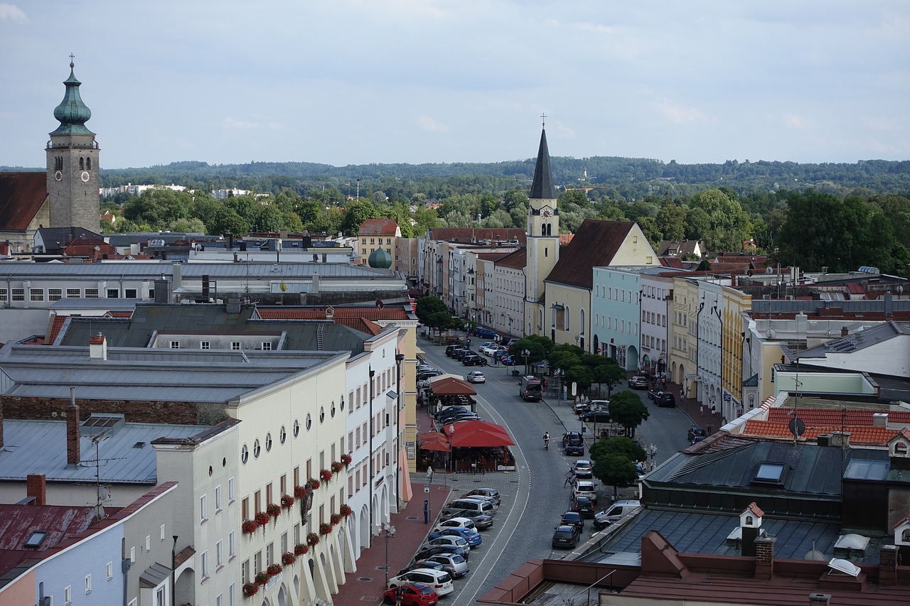 Miestas, Mühldorf, Miesto Aikštė, Namai, Centro, Istoriškai, Bažnyčia, Nemokamos Nuotraukos,  Nemokama Licenzija