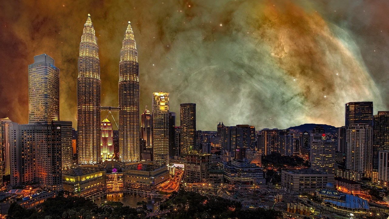 Miestas, Didelis Miestas, Miesto Panorama, Panorama, Siluetas, Panorama, Metropolis, Dangoraižis, Kong Kuala, Malaizija
