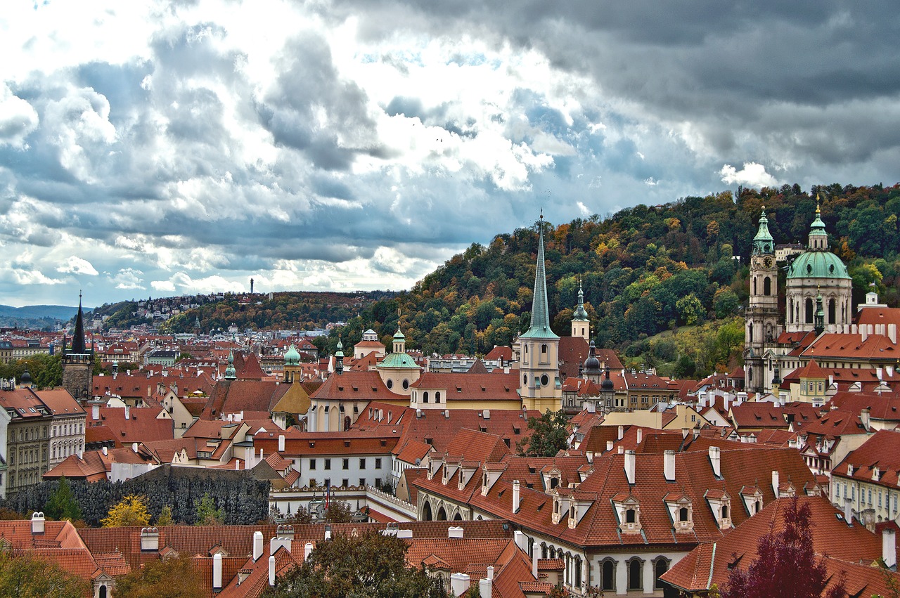 Miestas, Panorama, Namai, Miesto Namai, Prague, Architektūra, Pilis, Upė, Moldau, Istorija