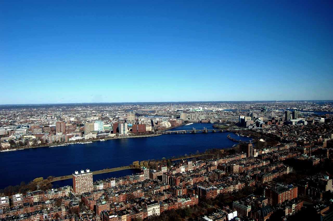 Miestas, Miesto Kraštovaizdis, Vaizdai Iš Viršaus, Kelionė, Panorama, Bostonas, Sąskaitą, Plyta, Kanalas, Nemokamos Nuotraukos