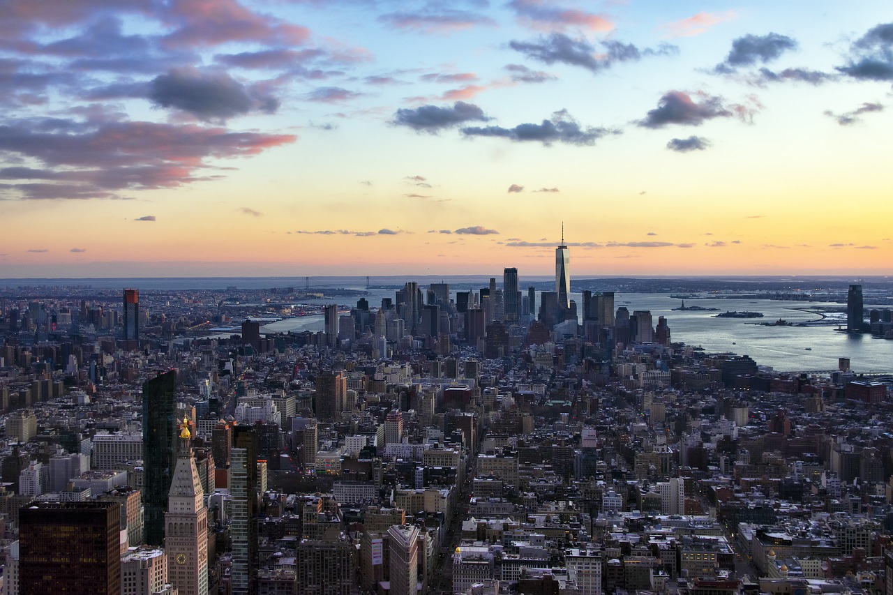 Miestas,  Miesto Panorama,  Panoraminis,  Panorama,  Architektūra,  Niujorkas,  Nyc,  Manhatanas,  Orientyras,  Dangoraižis