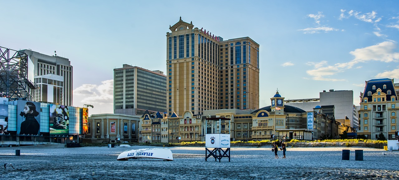 Miestas,  Panoraminis,  Architektūra,  Kelionė,  Miestovaizdis,  Atlantic City,  Naujasis Džersis,  Boardwalk,  Papludimys,  Kazino