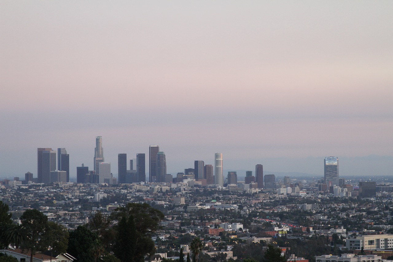 Miestas,  Los Andželas,  Los,  Andželas,  Los Angeles Skyline,  Downtown,  Skyline,  Architektūra,  California,  Miestovaizdis