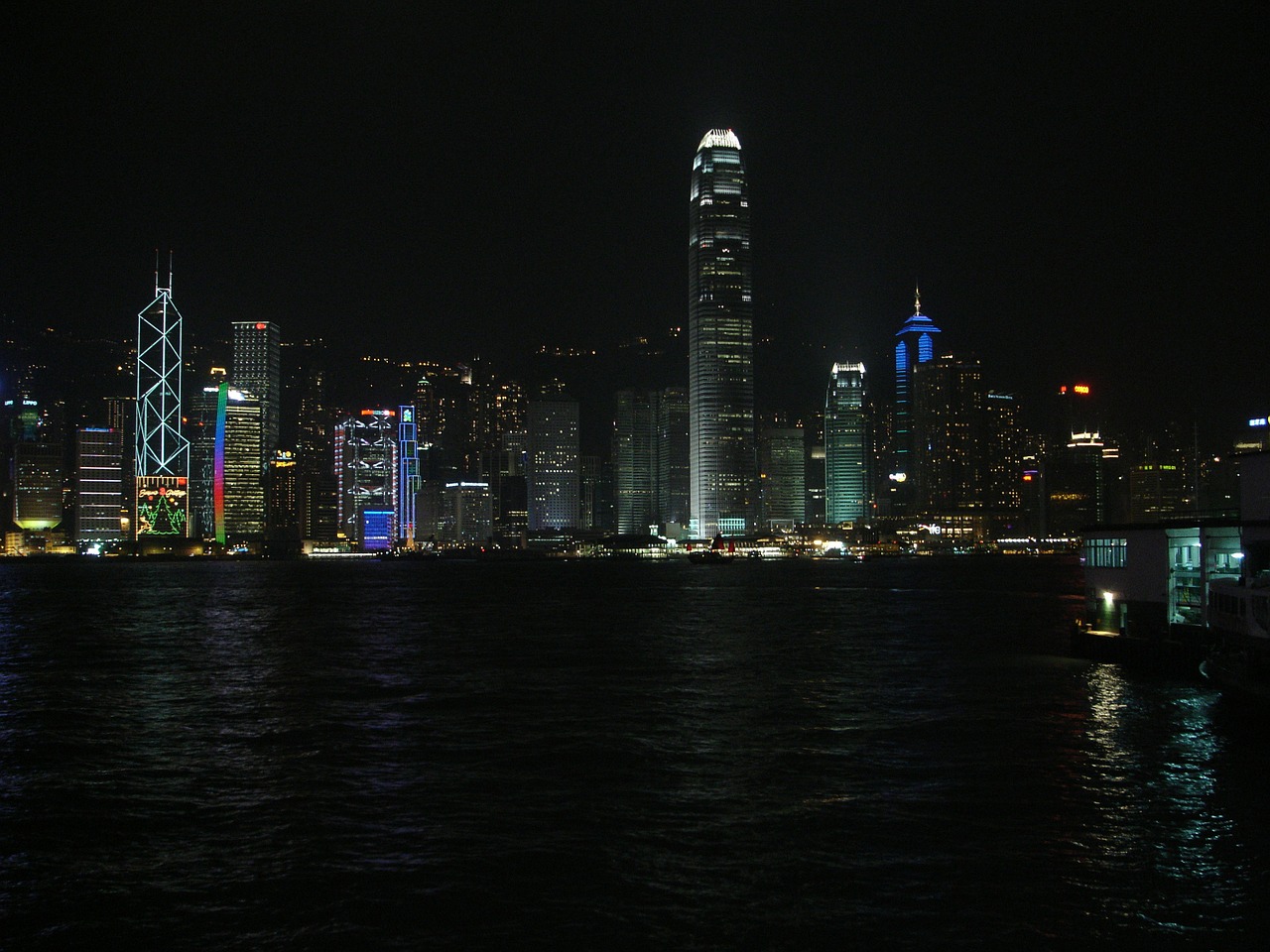 Miestas, Naktis, Jūra, Finansinis, Honkongas, Nemokamos Nuotraukos,  Nemokama Licenzija
