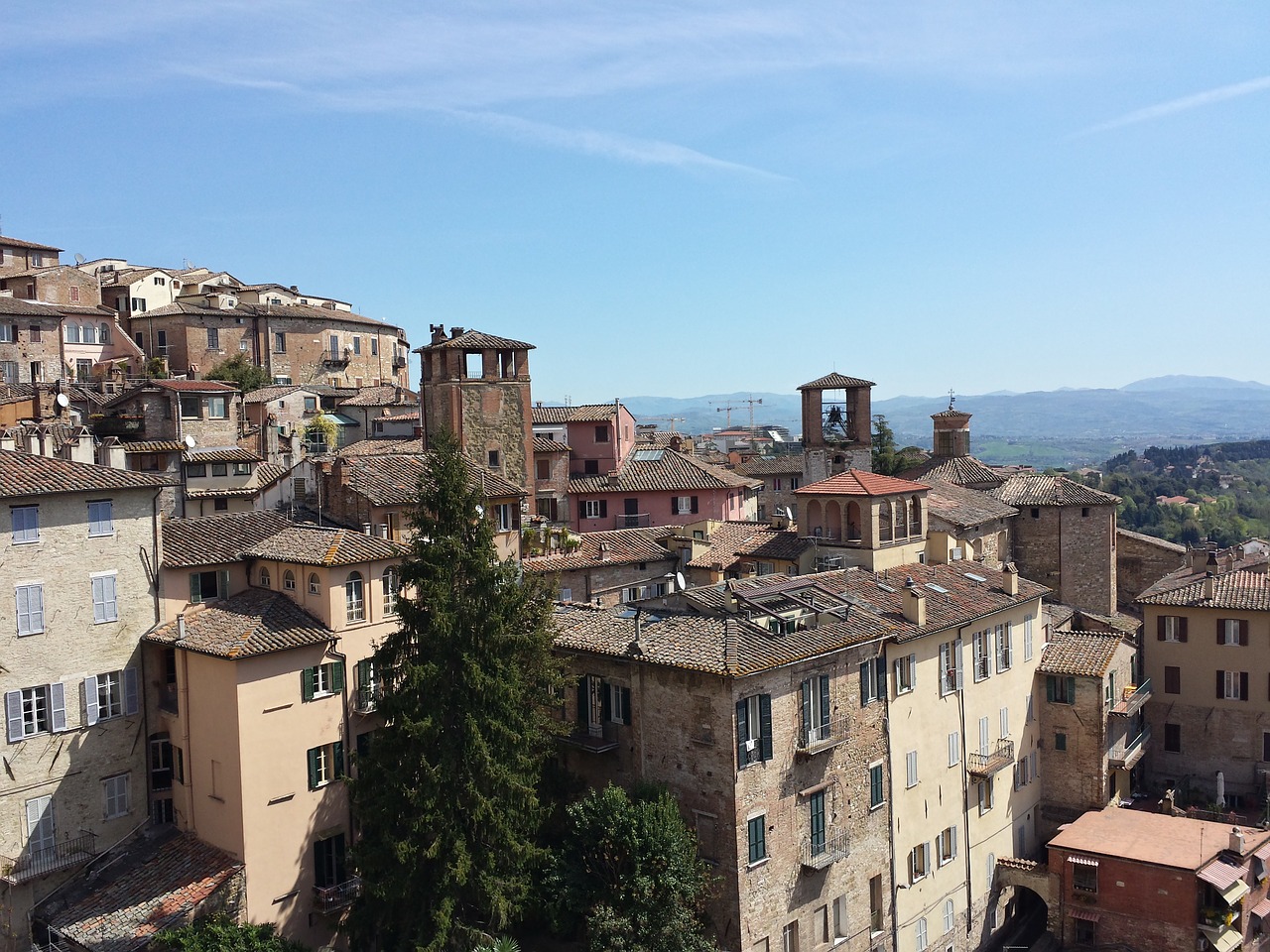 Miestas, Perugia, Italy, Nemokamos Nuotraukos,  Nemokama Licenzija