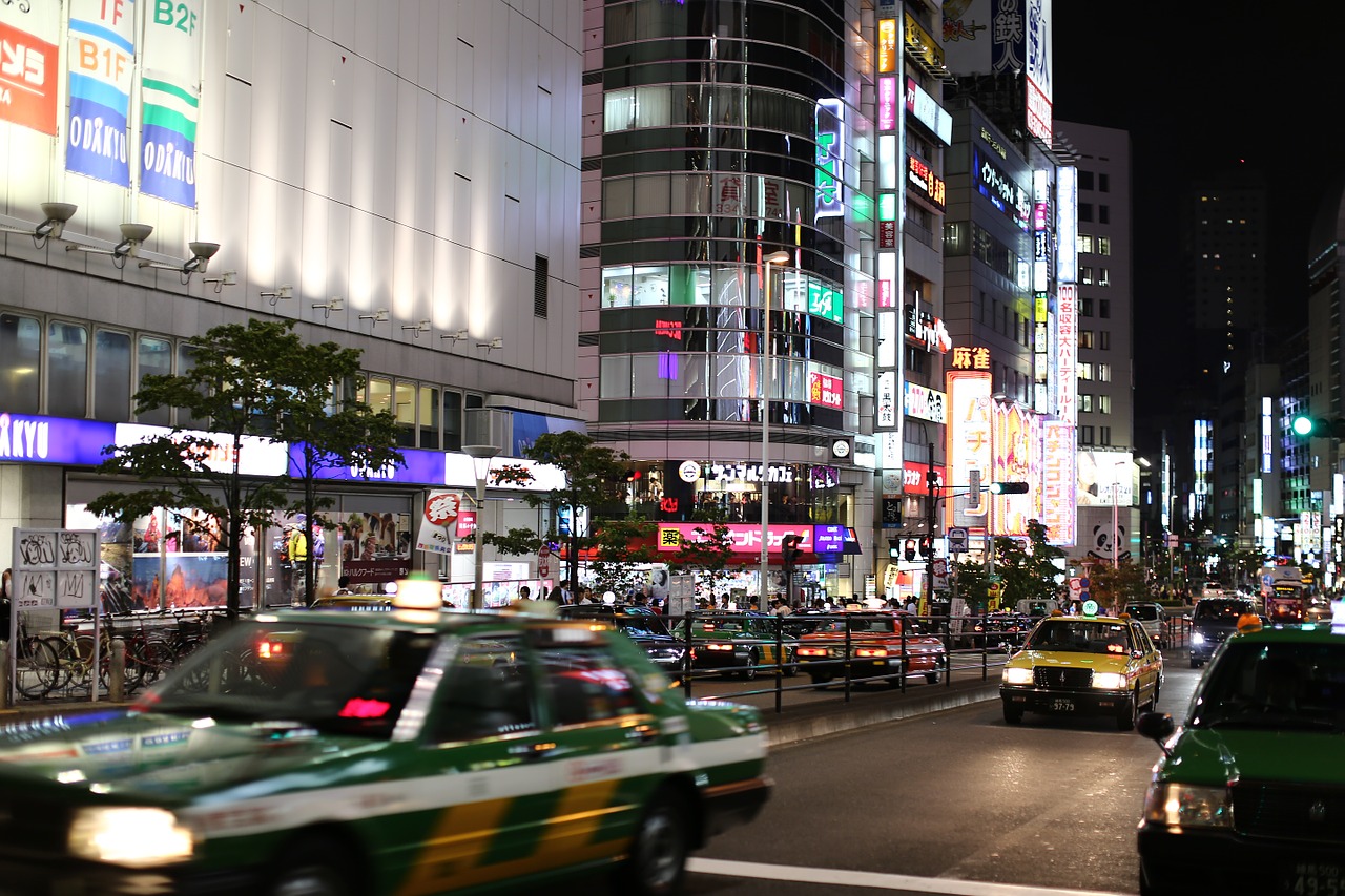 Miestas, Tokyo, Gatvės Vaizdas, Eismas, Kelias, Japonija, Nemokamos Nuotraukos,  Nemokama Licenzija