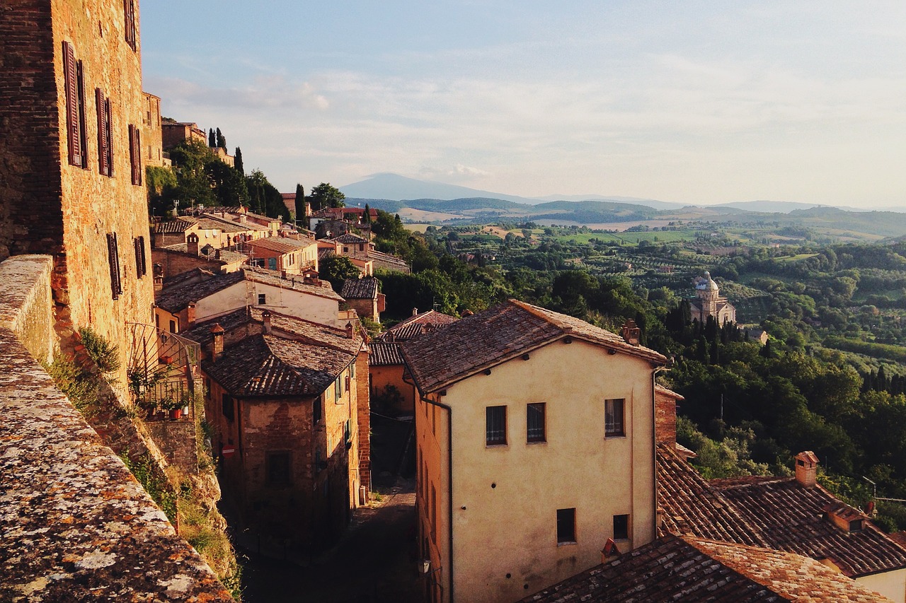 Miestas,  Miestas,  Mažas,  Europietis,  Vintage,  Retro,  Senovinis,  Senas,  Italy,  Kelionė