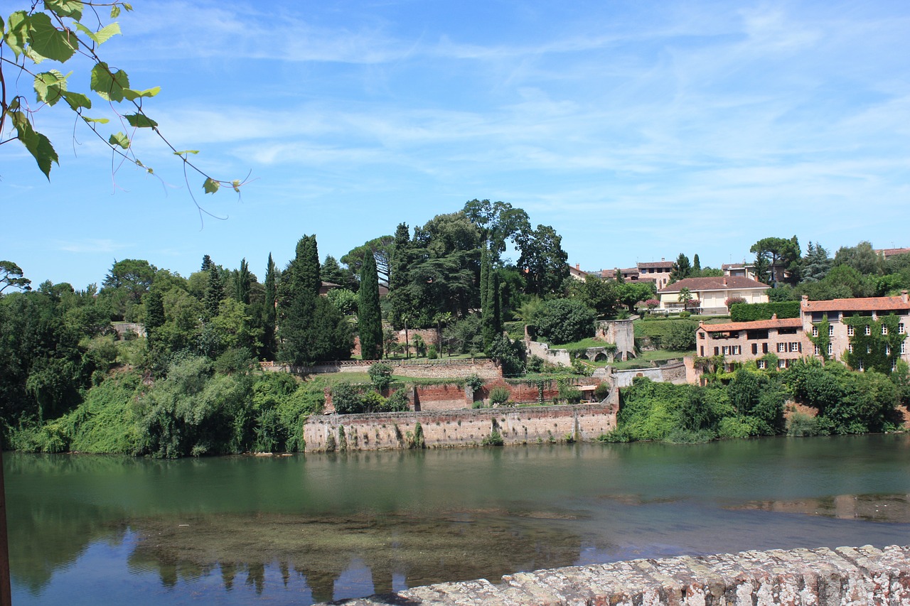 Miestas, Panorama, Kraštovaizdis, Perspektyva, France, Kaimas, Centras, Upė, Riverside, Tiltas