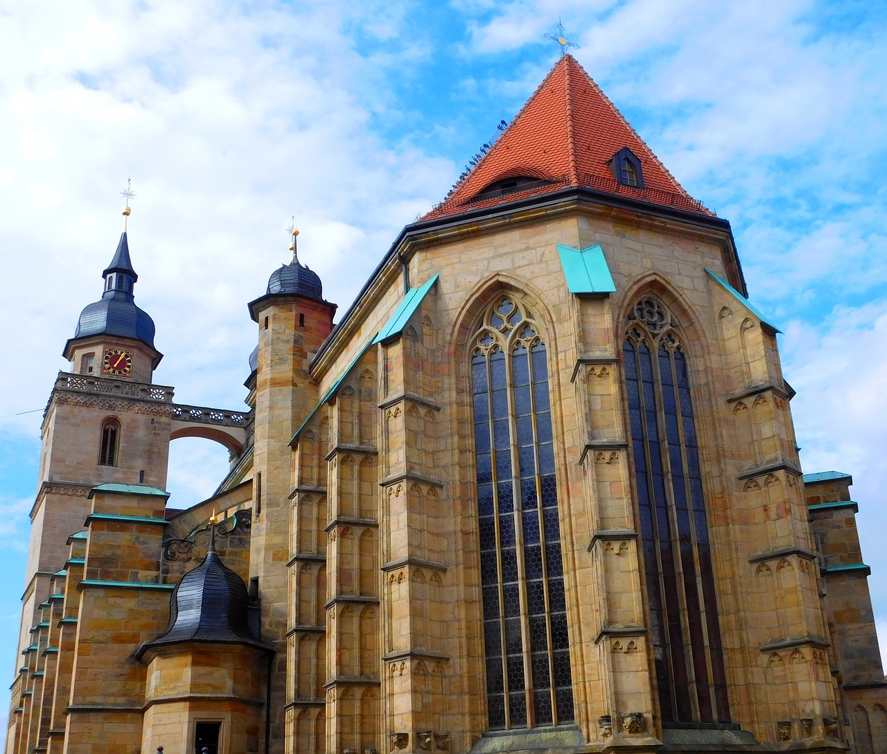Miesto Bažnyčia, Bayreuth, Pastatas, Bokštas, Architektūra, Bažnyčia, Religija, Vokietija, Viršutinė Frankonija, Krikščionis