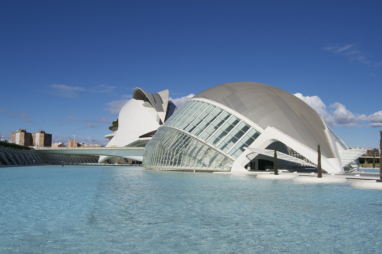 Meno Ir Mokslo Miestas,  Moderni Architektūra,  Valensija,  Kelionė,  Ispanija, Nemokamos Nuotraukos,  Nemokama Licenzija