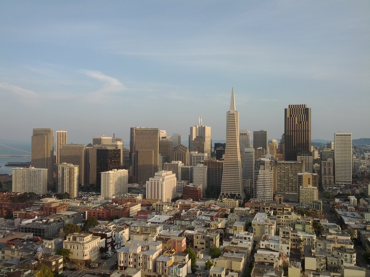 Miesto Panorama, San Franciskas, Kalifornija, Panorama, Architektūra, Miesto, Usa, Bokštas, Vaizdas, Dangoraižiai
