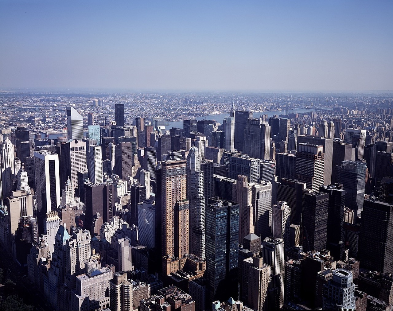 Miesto Panorama,  Manhatanas,  Panorama,  Vaizdas,  Orientyras,  Nyc,  Niujorkas,  Miesto,  Metropolis,  Dangoraižis